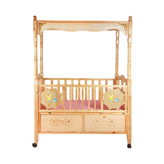 BABY WOODEN COT 815 BBZ Default Title - MamasJan Toys