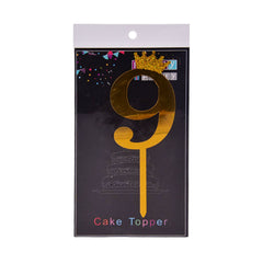 CELEBRATIONS CAKE TOPPER NUMBER CROWN Default Title - MamasJan Toys