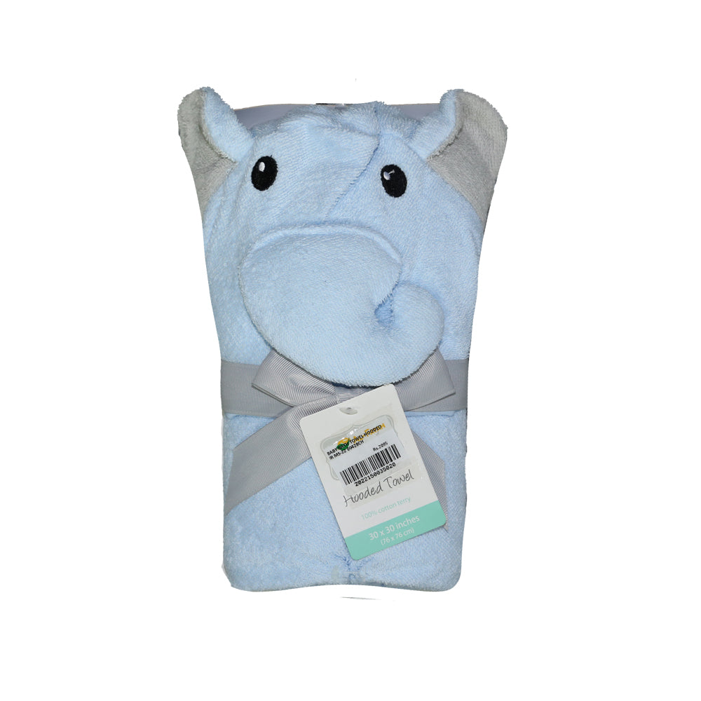 BABY BATH TOWEL HOODED IR MS-22 00428CH Default Title - MamasJan KidsWear