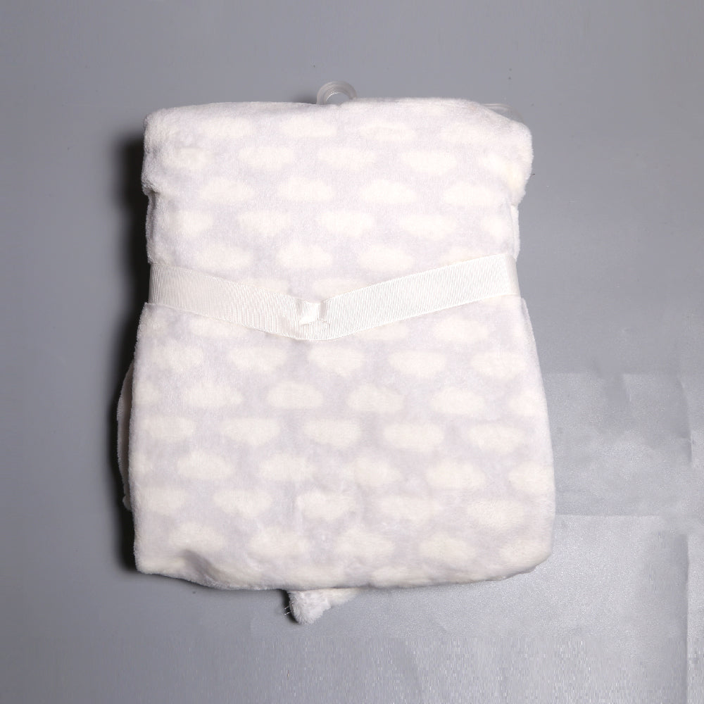 BABY FLEECE WRAPPING SHAWL HOODED IR MS-22 16506 Default Title - MamasJan KidsWear