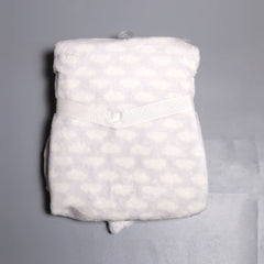 BABY FLEECE WRAPPING SHAWL HOODED IR MS-22 16506 Default Title - MamasJan KidsWear