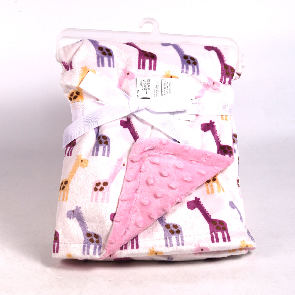 BABY FLEECE WRAPPING SHAWL IR MS-22 50572P Default Title - MamasJan KidsWear