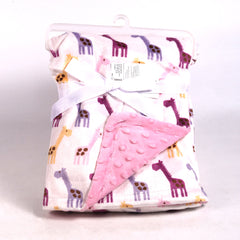 BABY FLEECE WRAPPING SHAWL IR MS-22 50572P Default Title - MamasJan KidsWear