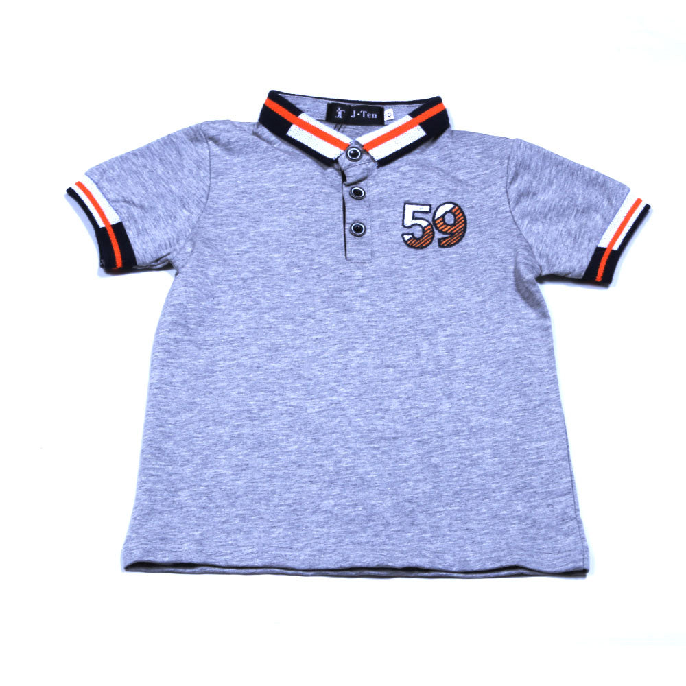 BOYS S/S POLO T.SHIRT 18-24M K220106 MS-22 Default Title - MamasJan KidsWear