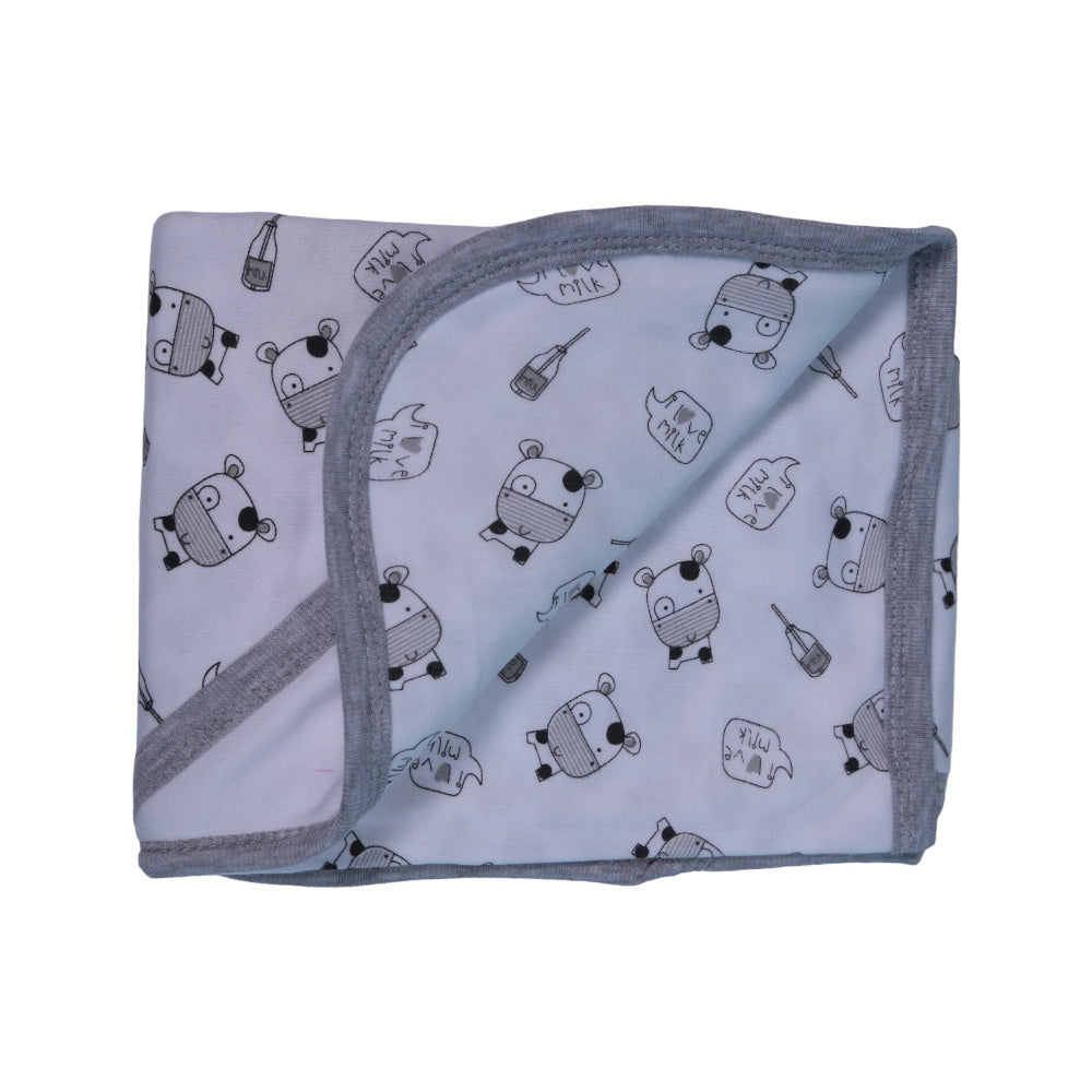 BABY COTTON WRAPPING SHEET HOODED IR BK005 MS-22 S-25 Default Title - MamasJan KidsWear