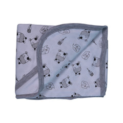 BABY COTTON WRAPPING SHEET HOODED IR BK005 MS-22 S-25 Default Title - MamasJan KidsWear