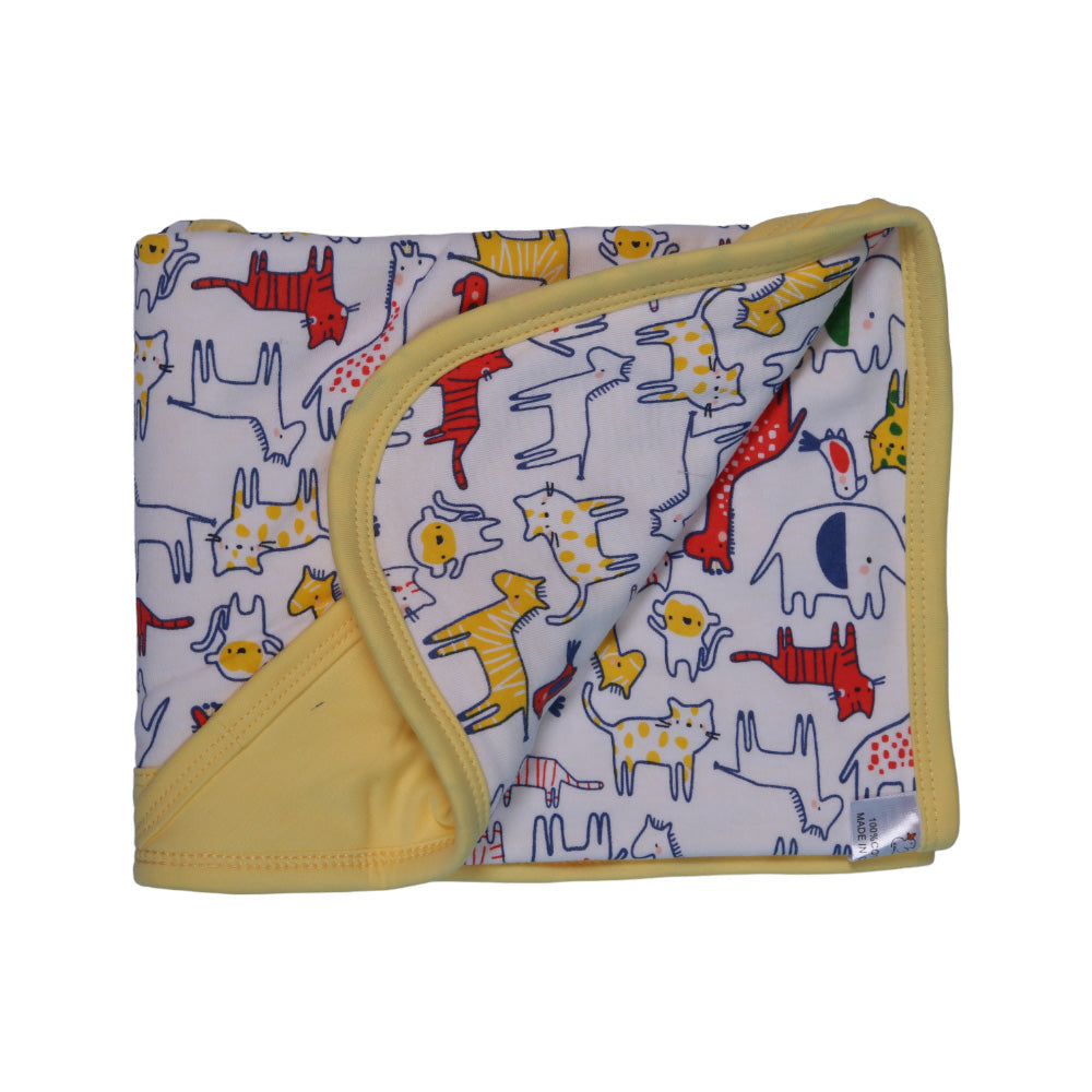 BABY COTTON WRAPPING SHEET HOODED IR BK075 MS-22 S-28 Default Title - MamasJan KidsWear