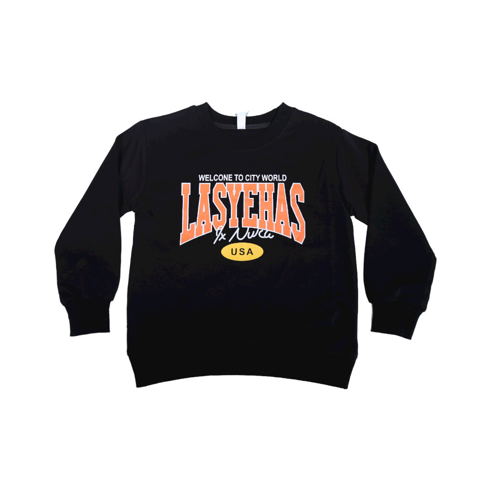 BOYS L/S CREW NECK T-SHIRT MW-22 3-4 YEAR 83009 Default Title - MamasJan KidsWear