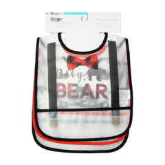 BABY PLASTIC BIB 3PC SET MW-22 CHI 75556CH Default Title - MamasJan KidsWear