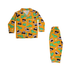 BOYS L/S 2PC SLEEPING SUIT MW-22 5-6 YEAR CHI 001A Default Title - MamasJan KidsWear