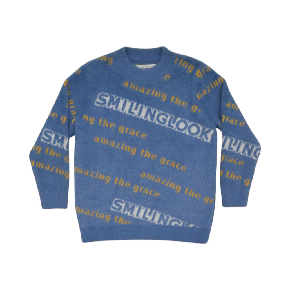BOYS L/S ROUND NECK SWEATER MW-22 11-12 YEAR CHI TN-WH036 Default Title - MamasJan KidsWear