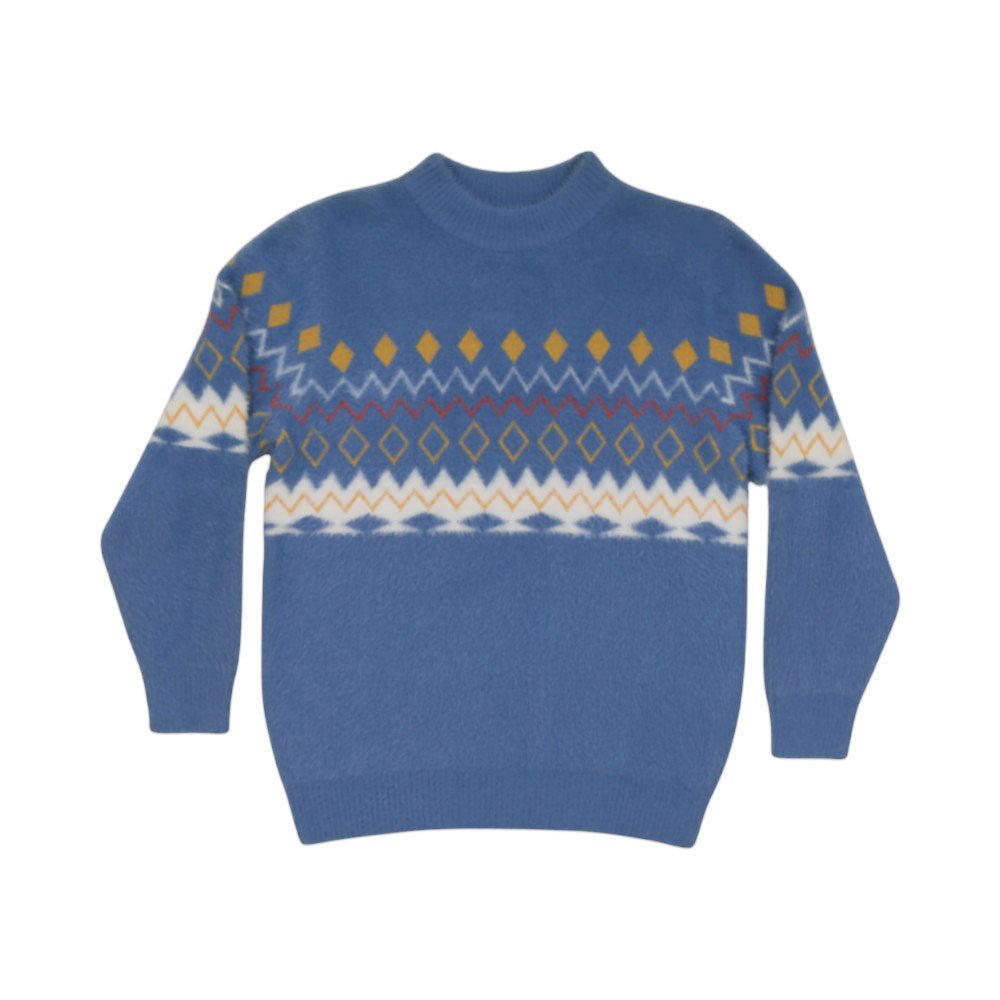 BOYS L/S ROUND NECK SWEATER MW-22 8-9 YEAR CHI TN-WH034 Default Title - MamasJan KidsWear