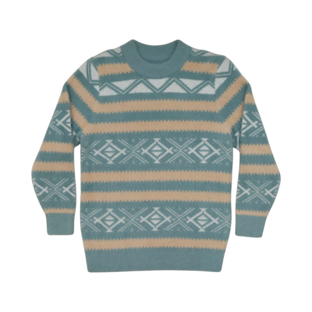 BOYS L/S ROUND NECK SWEATER MW-22 9-10 YEAR CHI TN-WH032 Default Title - MamasJan KidsWear