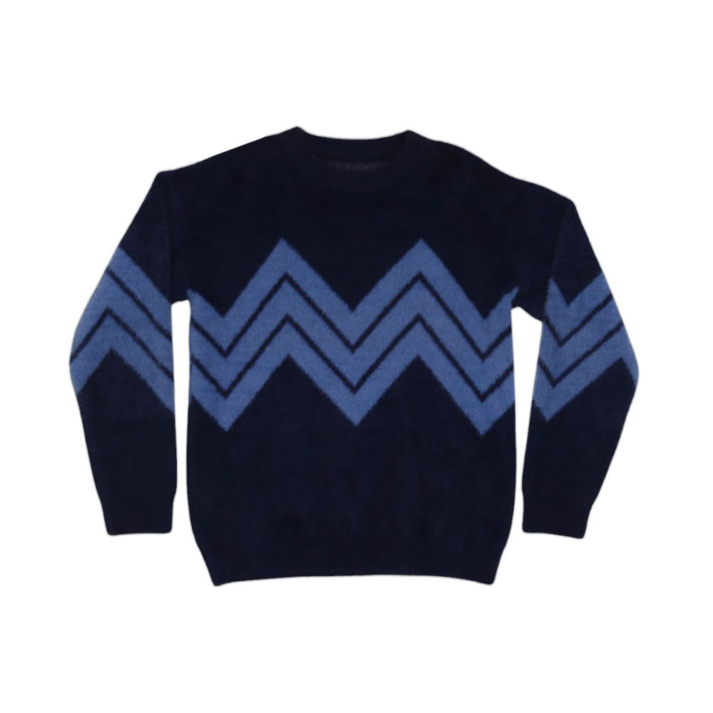 BOYS L/S ROUND NECK SWEATER MW-22 11-12 YEAR CHI TN-625 Default Title - MamasJan KidsWear