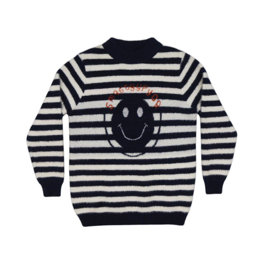 BOYS L/S ROUND NECK SWEATER MW-22 11-12 YEAR CHI TN-8881 Default Title - MamasJan KidsWear