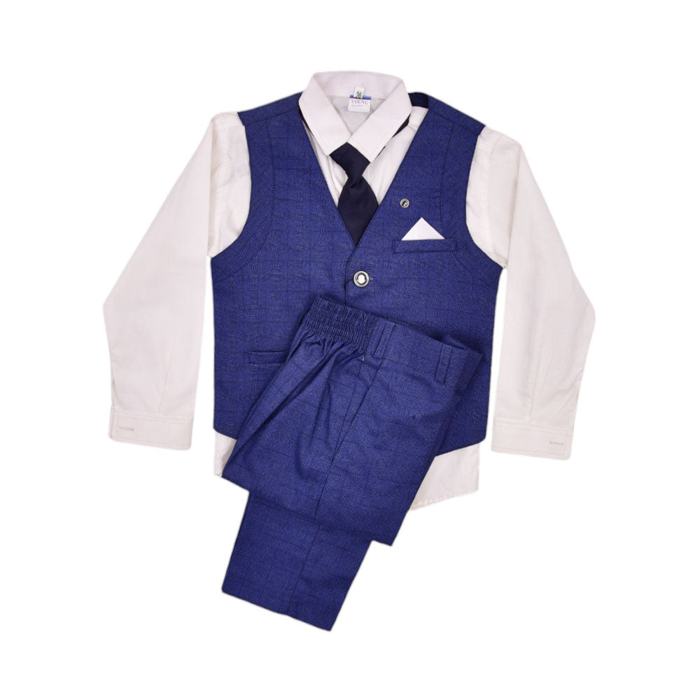 BOYS L/S 4PC PANT COAT MW-22 5-6 YEAR 507 Default Title - MamasJan KidsWear