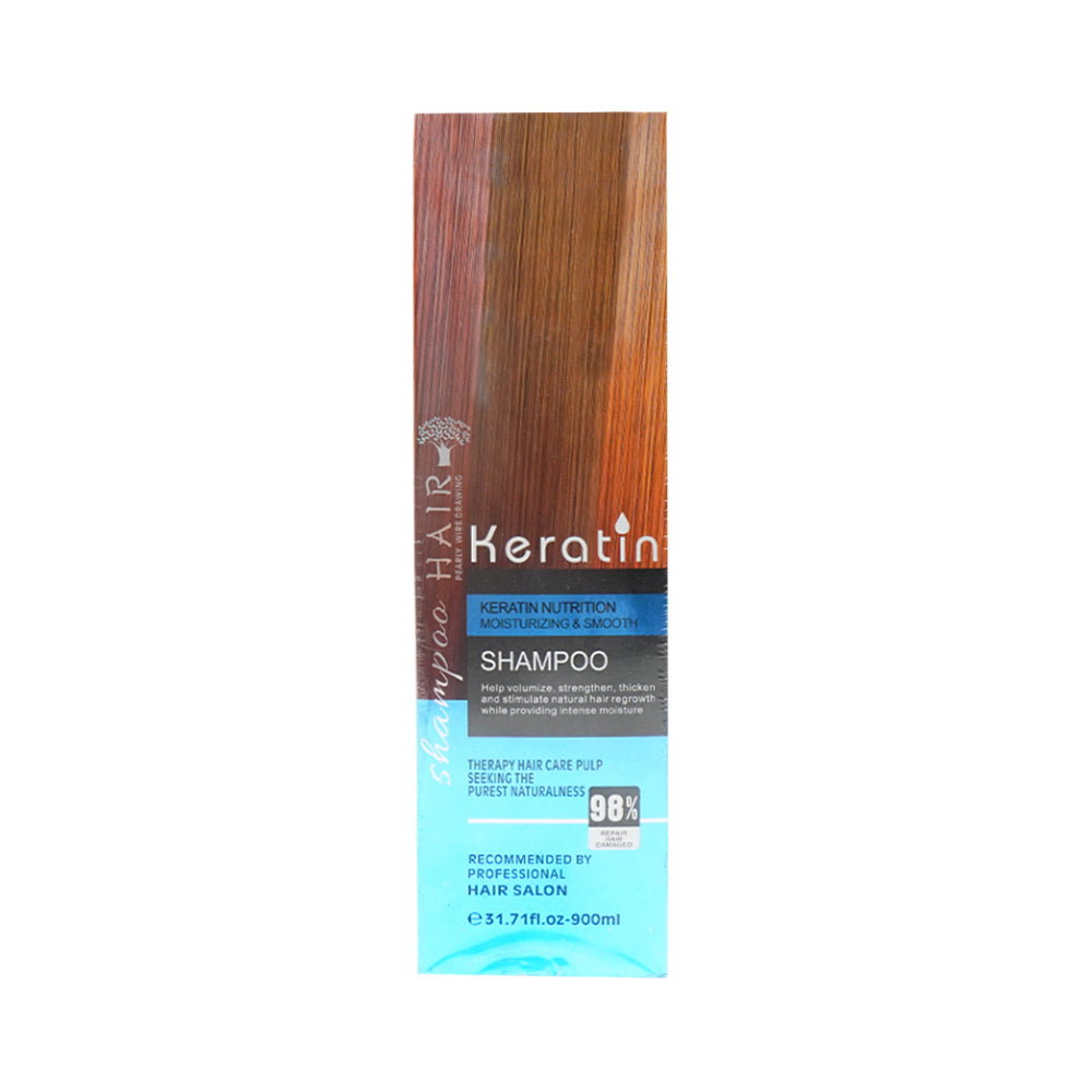 KERATIN CREAMY MOISTURIZING & SMOOTH SHAMPOO 900ML Default Title - MamasJan haircare