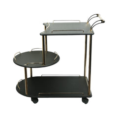 BAGGI TEA TROLLEY BLACK GOLDEN Default Title - MamasJan Household