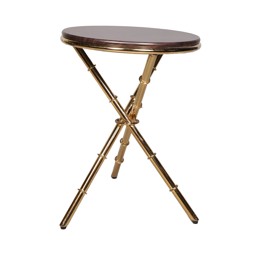 Round Table Golden Italian Style D/Brown Default Title - MamasJan Household