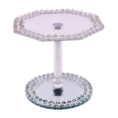DISH 2 TIER CRYSTAL IR 1344-63 Default Title - MamasJan Decoration