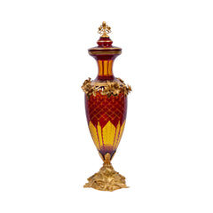 BOWL CANDY CRYSTAL BRASS IR E8-J2087-1 JSB06-C59-1 Default Title - MamasJan Decoration