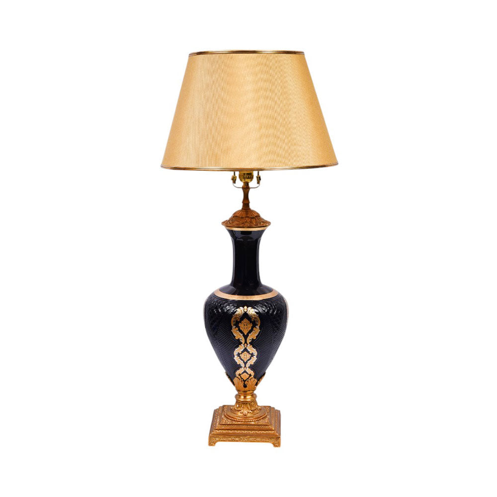 LAMP CRYSTAL BRASS IR H-L019-W JSB18A-BLACK Default Title - MamasJan Decor