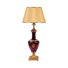 LAMP CRYSTAL BRASS IR H-L019-W JSC20-RED Default Title - MamasJan Decor
