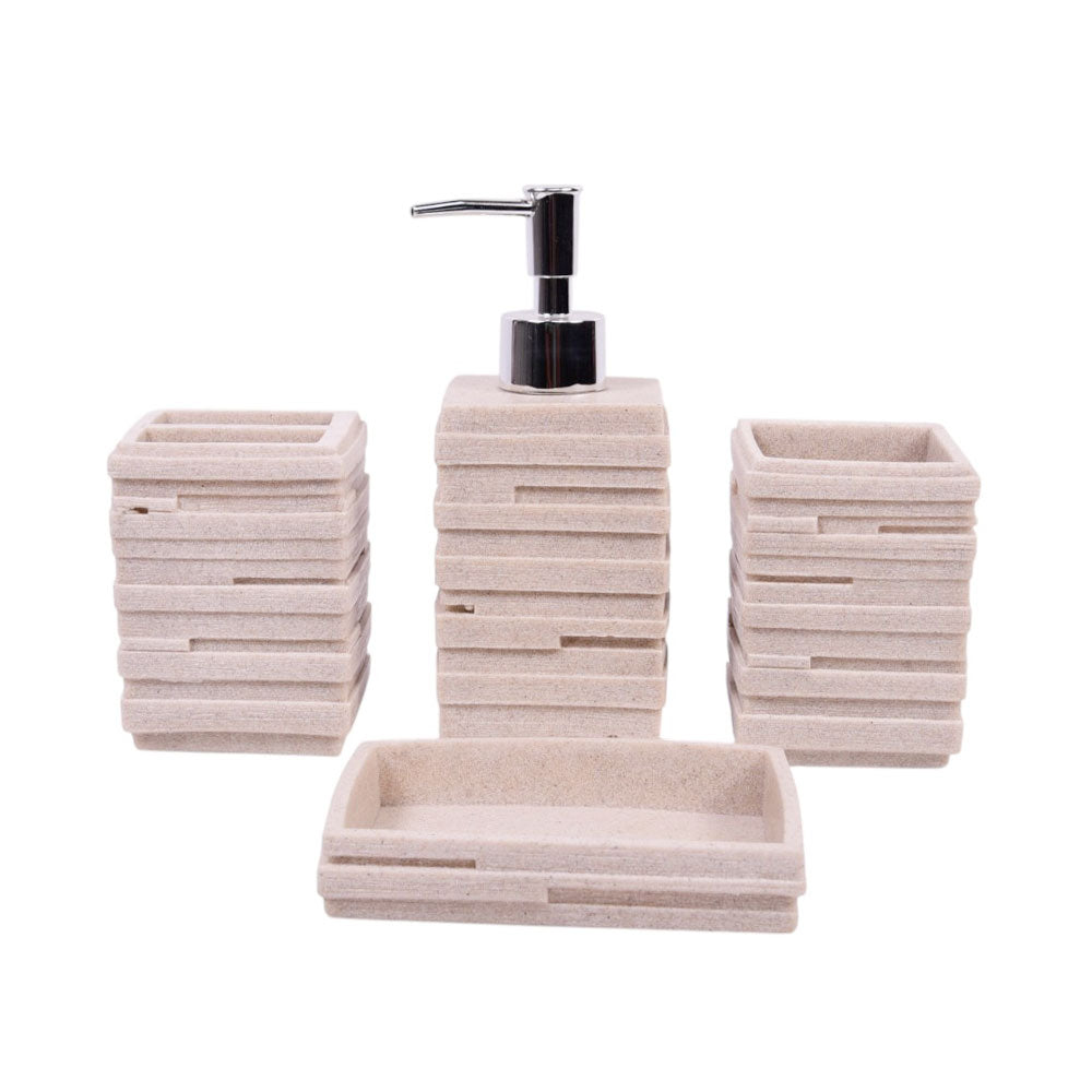 BATHROOM SET 4PC IR SMS-429 Default Title - MamasJan Decoration