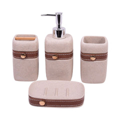 BATHROOM SET 4PC IR SMS-629 Default Title - MamasJan Decoration
