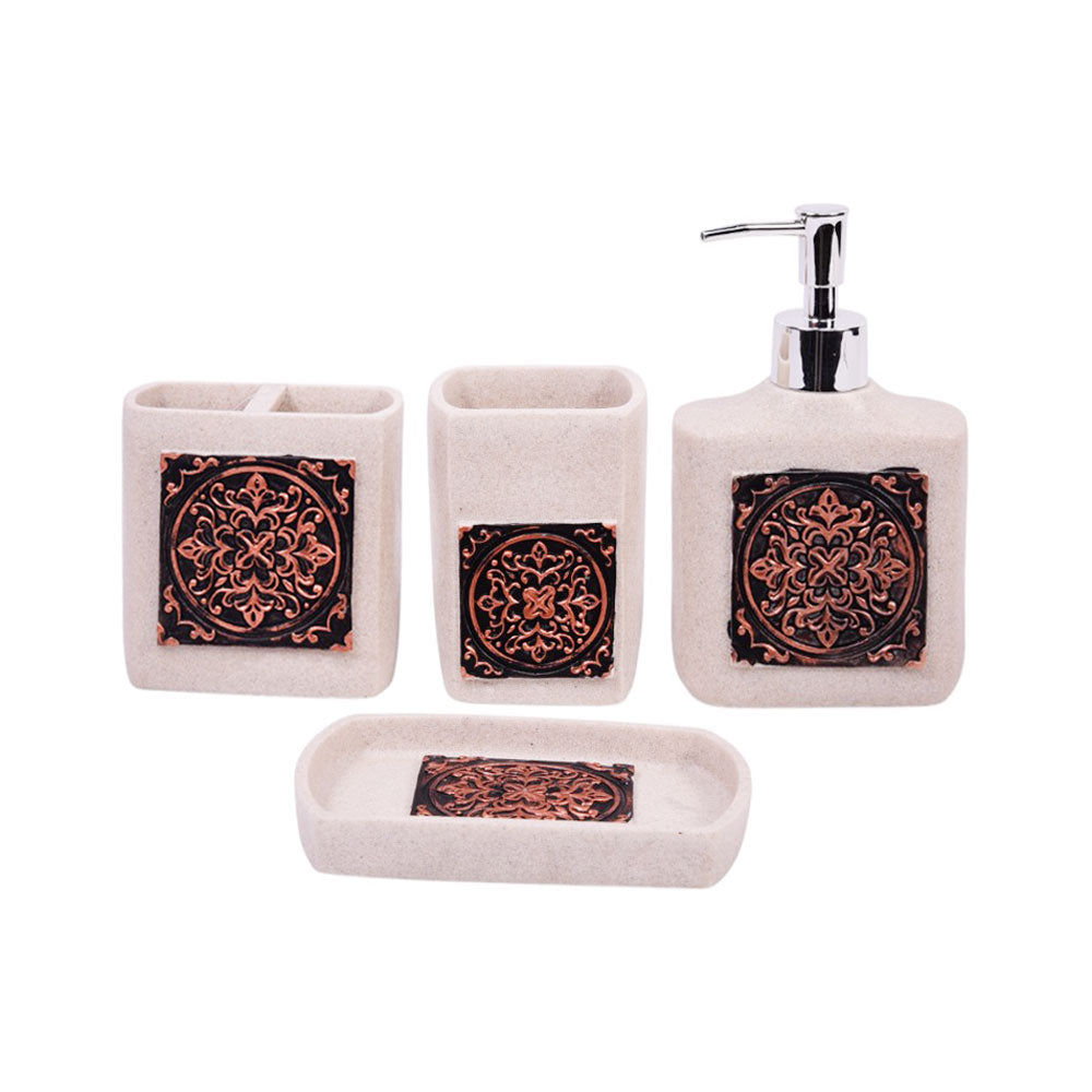 BATHROOM SET 4PC IR SMS-744 Default Title - MamasJan Decoration
