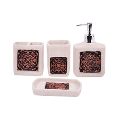 BATHROOM SET 4PC IR SMS-744 Default Title - MamasJan Decoration