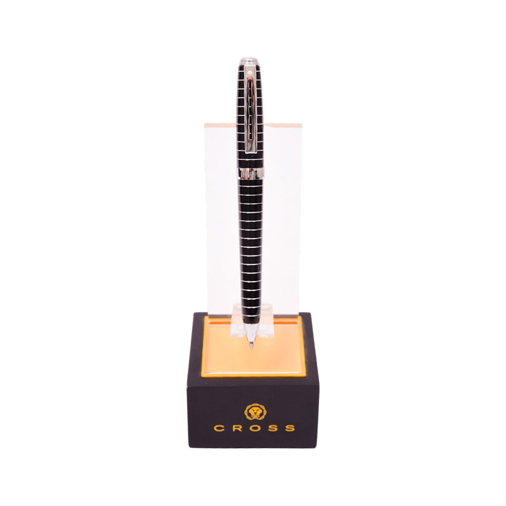SHEAFFER 9164 PRELUDE BLACK LACQURE HORIZONTAL CHROME PATTER Default Title - MamasJan Gift counter