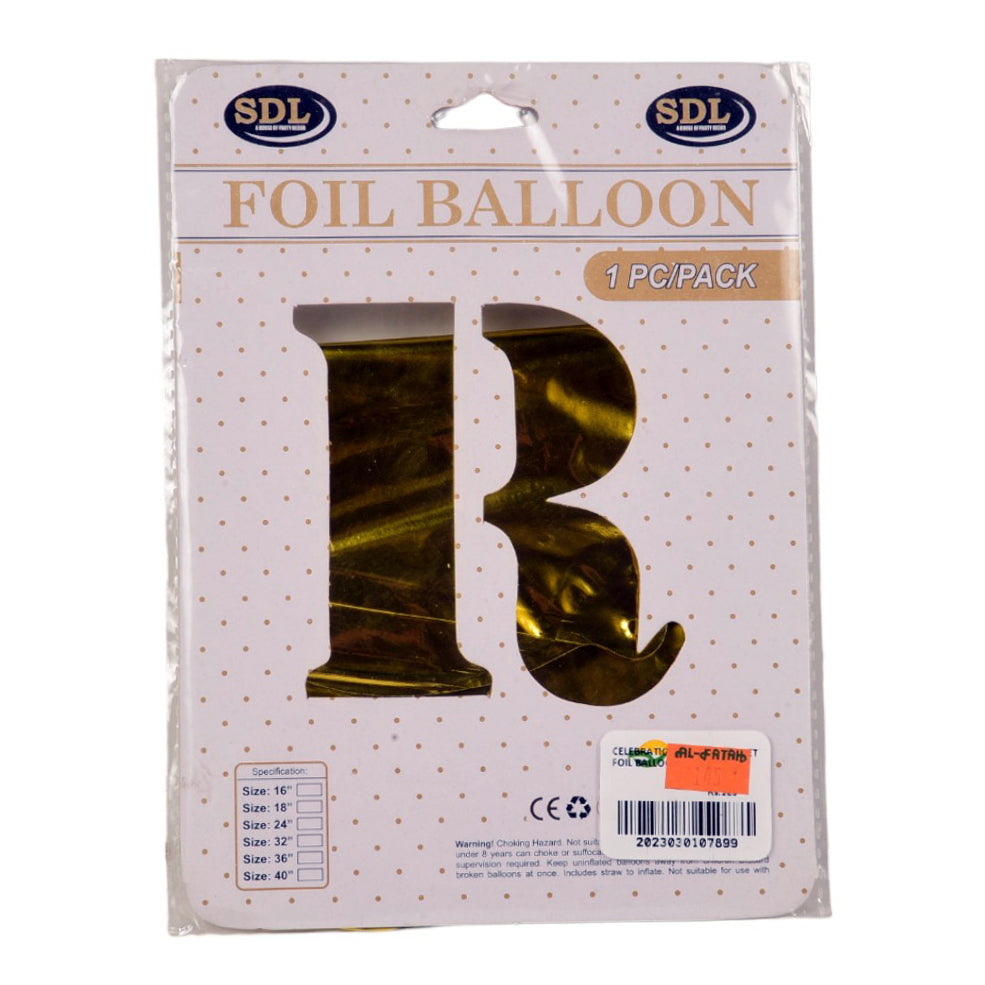 CELEBRATIONS ALPHABET FOIL BALLOON Default Title - MamasJan Toys