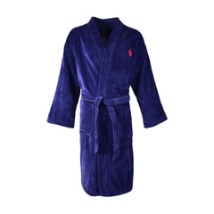RL MEN L/S BATH ROBE RL91 NVY S-M (IR) M - MamasJan mens wear