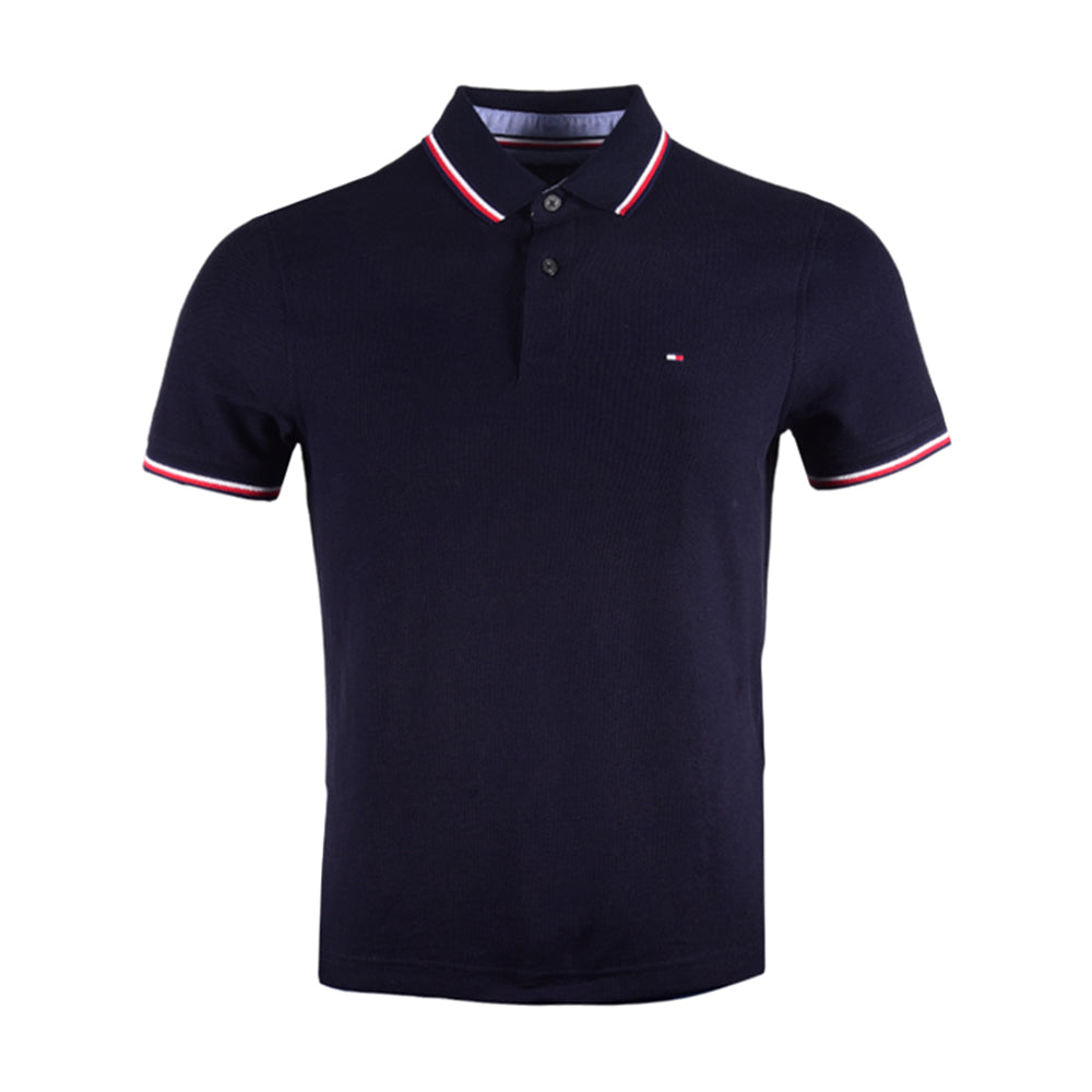 TH MEN S/S POLO SHIRT 78B2300-416 NVY L (IR) M - MamasJan mens wear