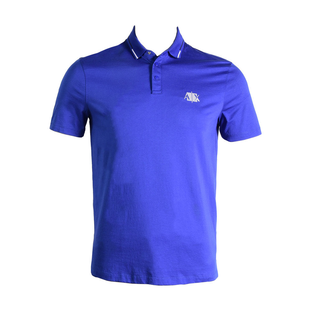 AIX MEN S/S POLO SHIRT 6KZFHAZJ9AZ R.BLU S (IR) Default Title - MamasJan mens wear