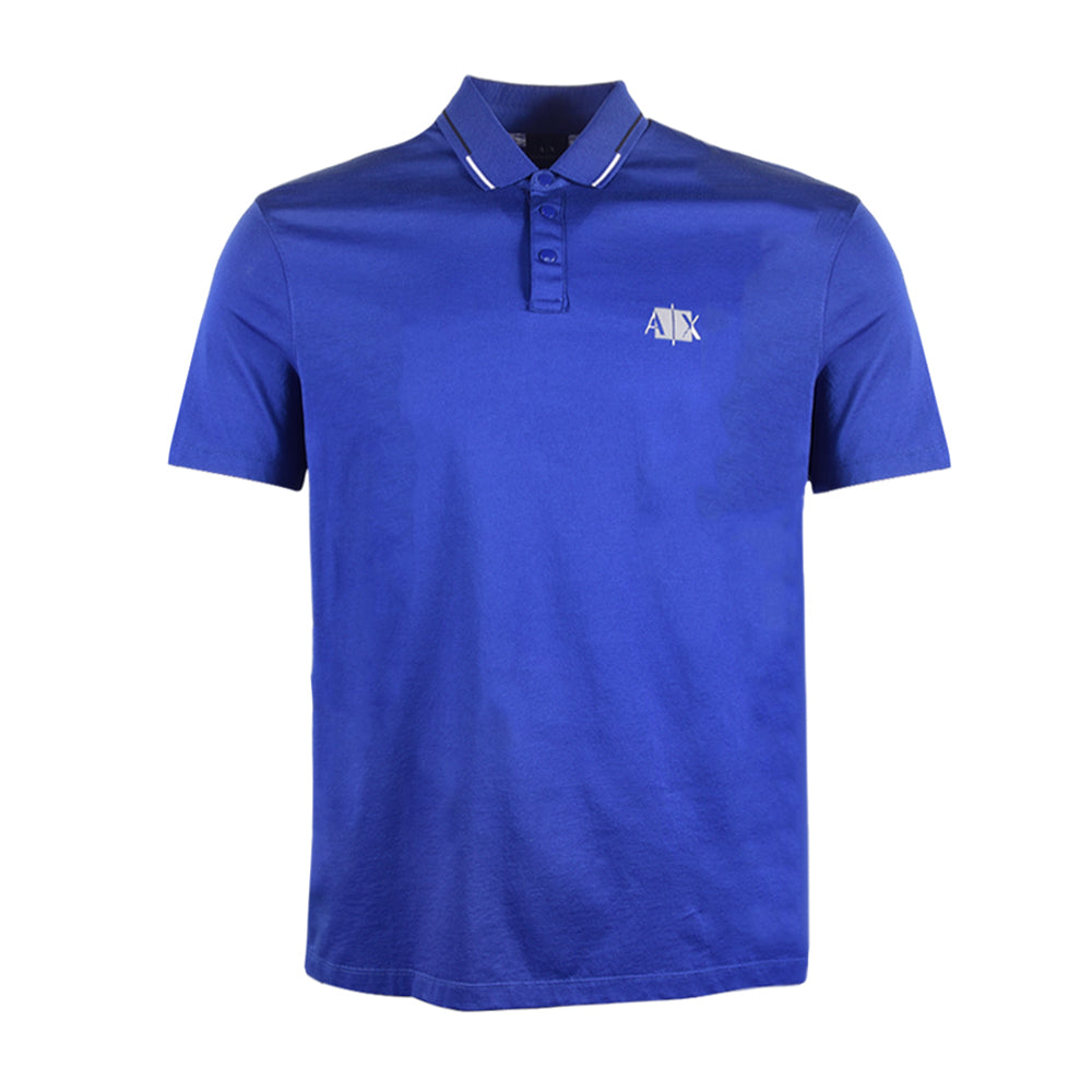 AIX MEN S/S POLO SHIRT 6KZFHAZJ9AZ R.BLU M (IR) Default Title - MamasJan mens wear