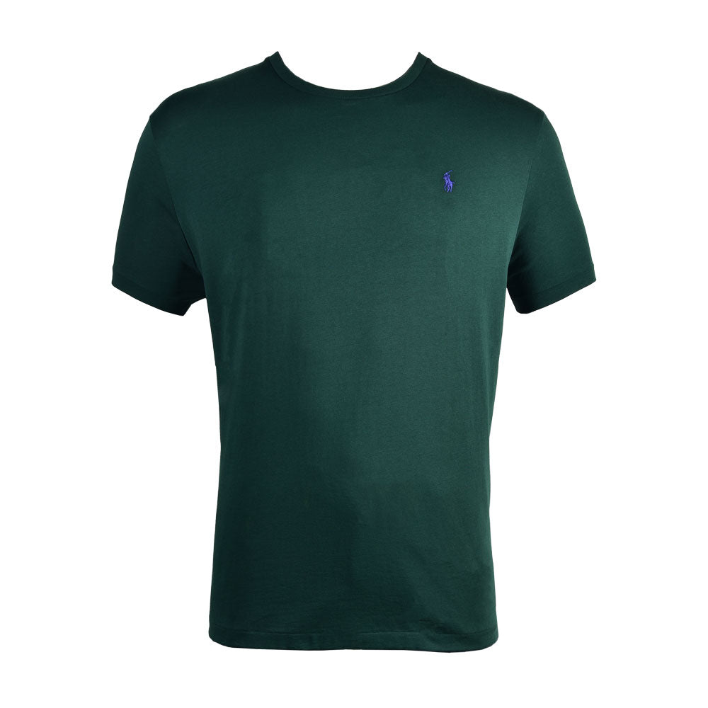 RL MEN S/S R.NECK SHIRT 667098 GRN S (IR) S - MamasJan mens wear