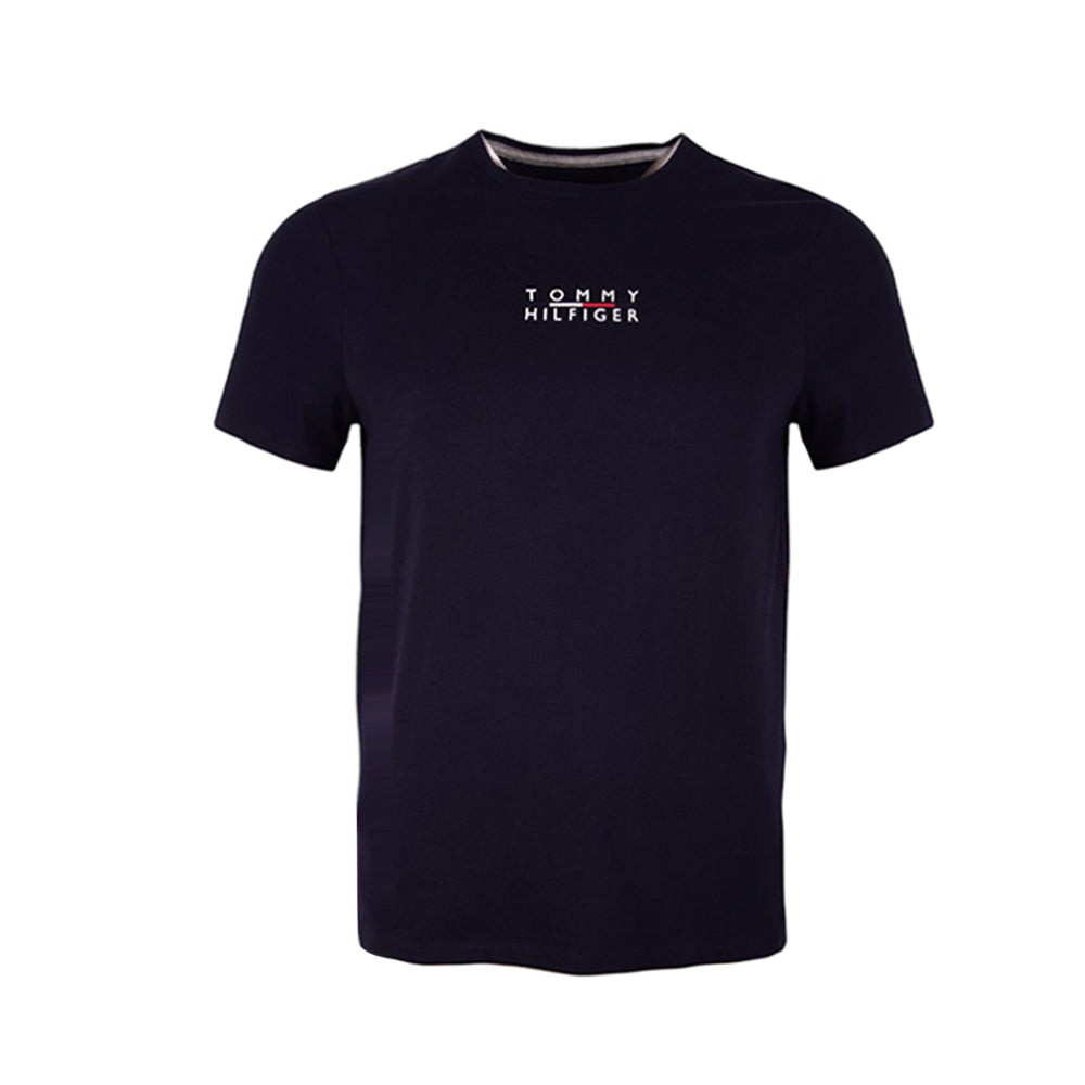 TH MEN S/S R/NECK SHIRT 78J8160-411 NVY L (IR) M - MamasJan mens wear
