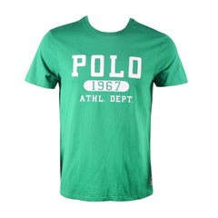 RL MEN S/S R/NECK T SHIRT 082005 GRN M (IR) M - MamasJan mens wear
