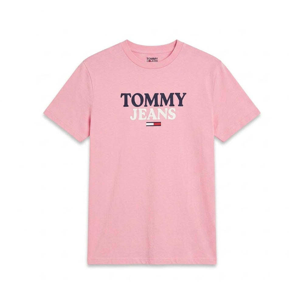 TH MEN S/S R/NECK T.SHIRT 78J8173-690 PNK M (IR) Default Title - MamasJan mens wear