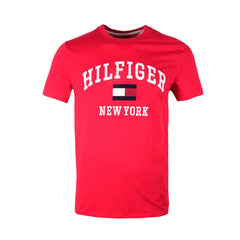 TH MEN S/S R/NECK T.SHIRT 78J8667-640 RED M (IR) S - MamasJan mens wear