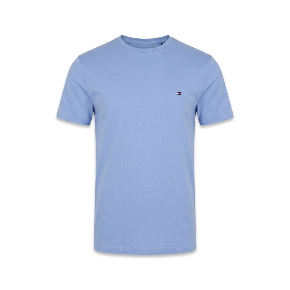 TH MEN S/S R/NECK 78J6344-420 BLU S (IR) Default Title - MamasJan mens wear