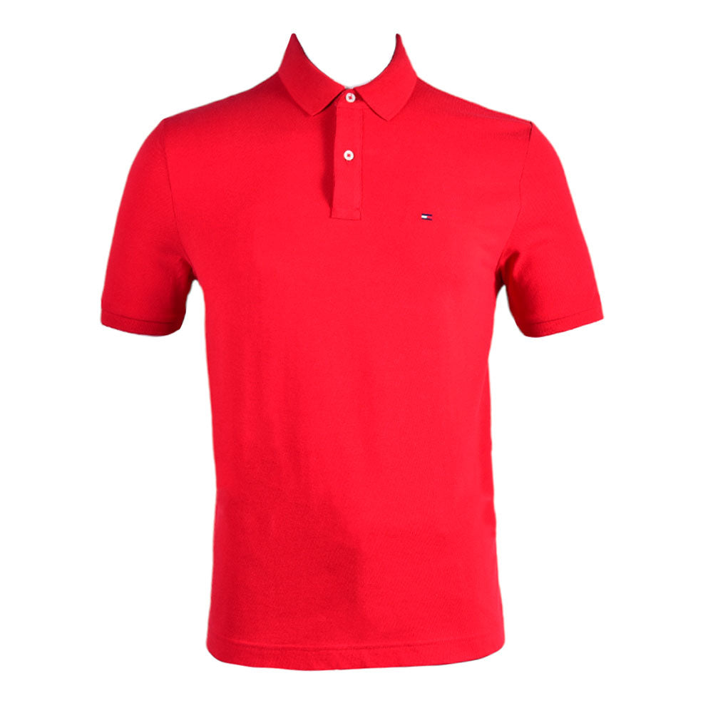 TH MEN S/S POLO SHIRT 7802266-638 RED L (IR) XL - MamasJan mens wear