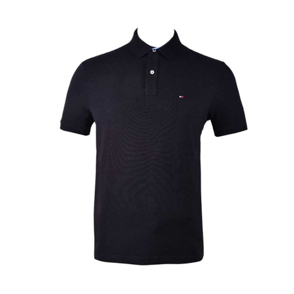 TH MEN S/S POLO SHIRT 7803120-078 BLK L (IR) XL - MamasJan mens wear