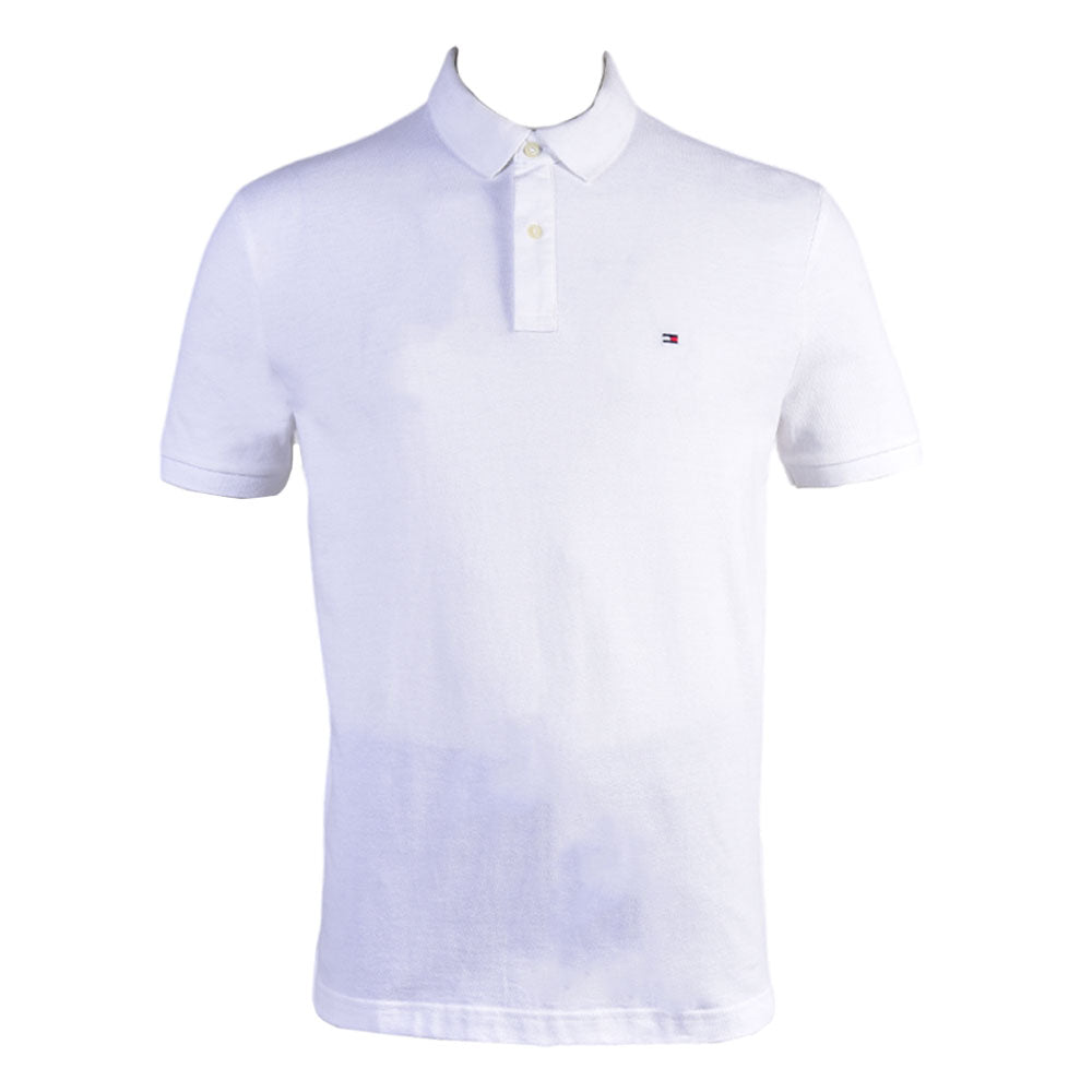 TH MEN S/S POLO SHIRT 7803120-100 WHT L (IR) XL - MamasJan mens wear