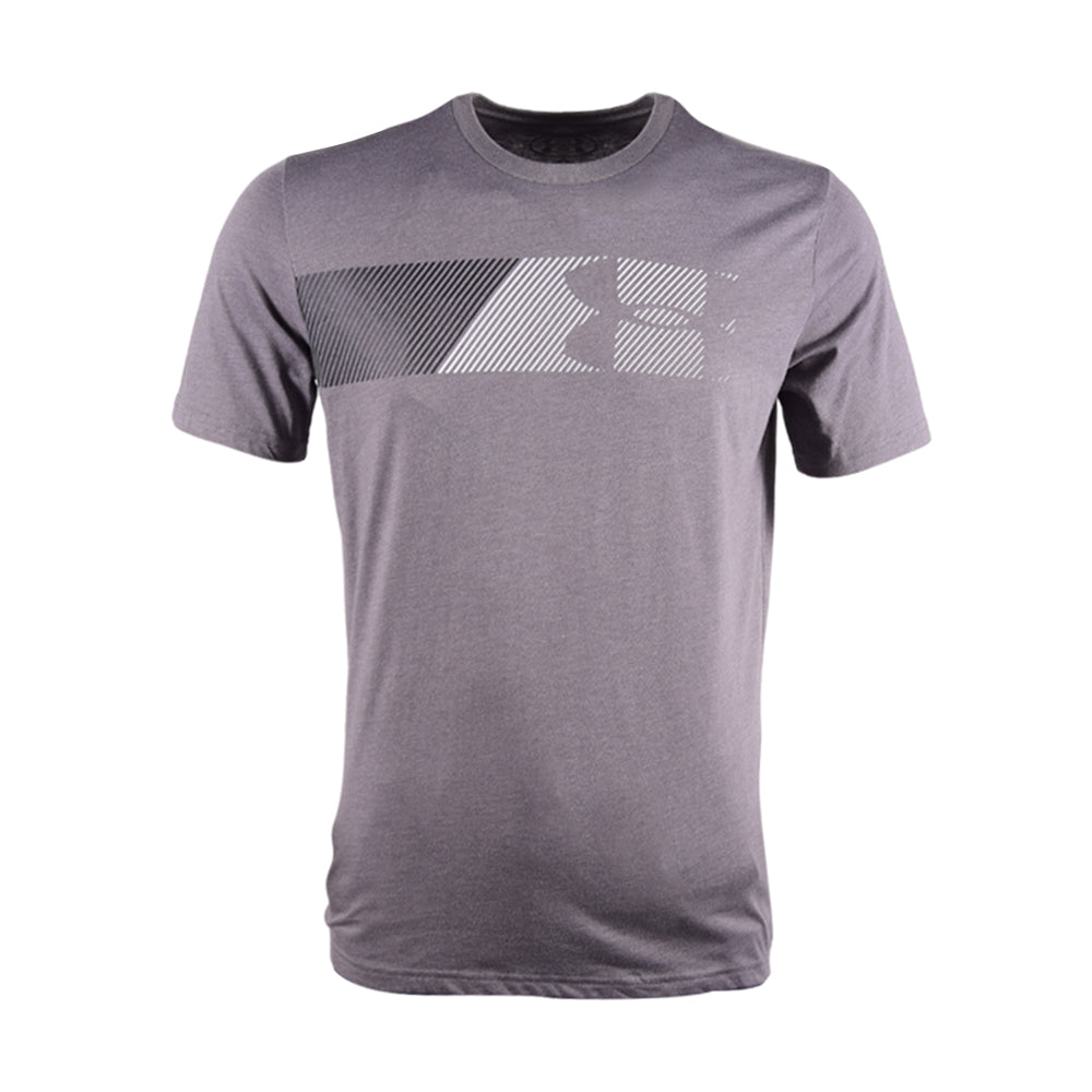 UA MEN S/S R-NECK SHIRT 1329584013 D/GRY L (IR) XXL - MamasJan mens wear