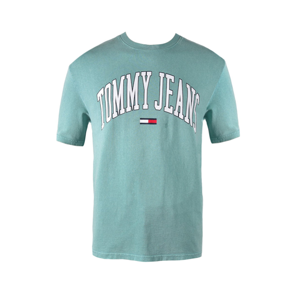 TH MEN S/S R.NECK SHIRT XJ00860400S GRN L (IR) S - MamasJan mens wear