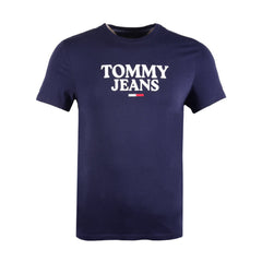 TH MEN S/S R.NECK SHIRT 78J8173-411 NVY L (IR) S - MamasJan mens wear