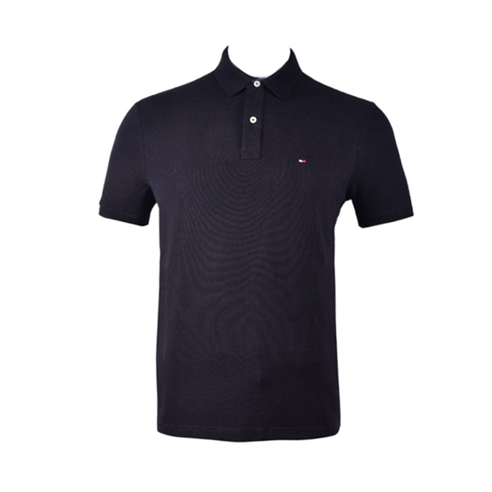 TH MEN S/S POLO SHIRT 7802266-078 BLK L (IR) XL - MamasJan mens wear